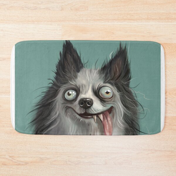 Item preview, Funny Crazy Dog Portrait – Silly Fluffy Dog Art designed and sold by jassoart.