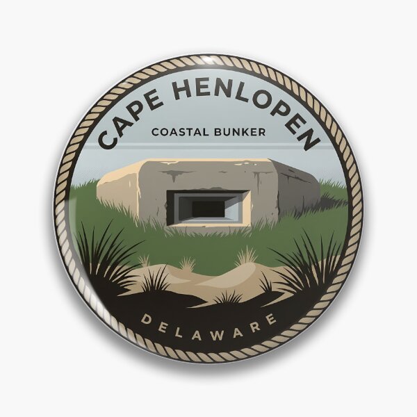 Item preview, Cape Henlopen WWII Bunker Ruins Sticker designed and sold by DetourDgn.