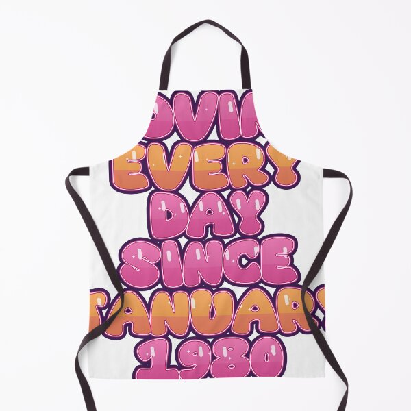 Item preview, AMANDO CADA DÍA DESDE ENERO DE 1980 designed and sold by TheIconSmith.