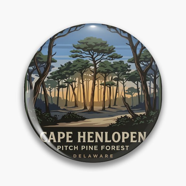Item preview, Cape Henlopen Pitch Pine Forest Sticker designed and sold by DetourDgn.