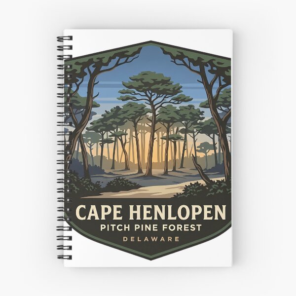 Item preview, Cape Henlopen Pitch Pine Forest Sticker designed and sold by DetourDgn.