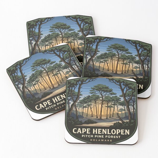 Item preview, Cape Henlopen Pitch Pine Forest Sticker designed and sold by DetourDgn.