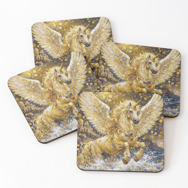 Item preview, Gold Chrysaor Painting – Greek Mythology Warrior and Hero designed and sold by GalleryKauffeld.