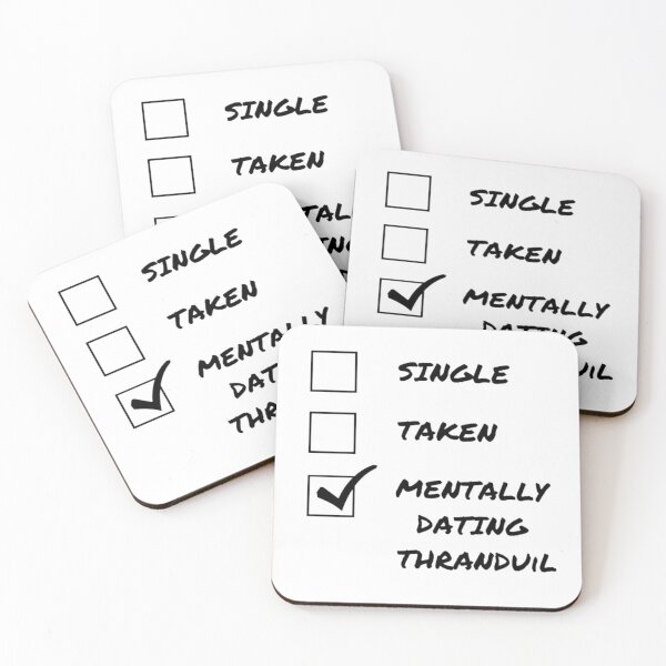 Item preview, Mentally Dating Thranduil Funny Elven Fandom Checklist designed and sold by Biriba+55.