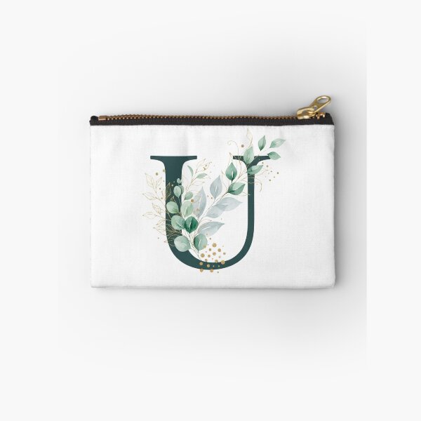 Item preview, Sage Green Botinical Letter U designed and sold by ITCHAWAWAA.