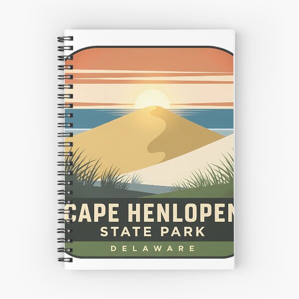 Item preview, Cape Henlopen State Park Dune Shoreline Sticker designed and sold by DetourDgn.