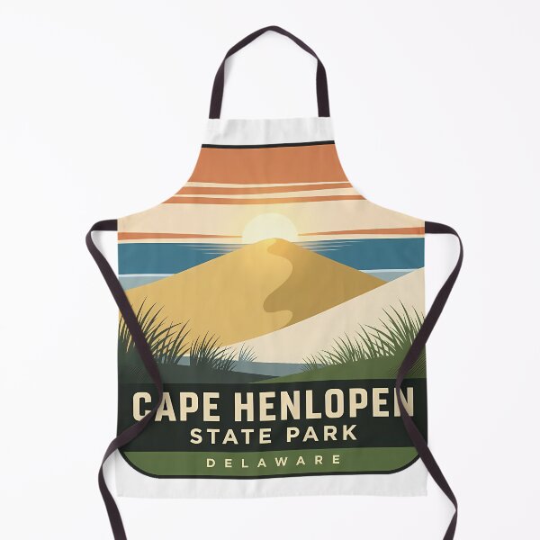 Item preview, Cape Henlopen State Park Dune Shoreline Sticker designed and sold by DetourDgn.