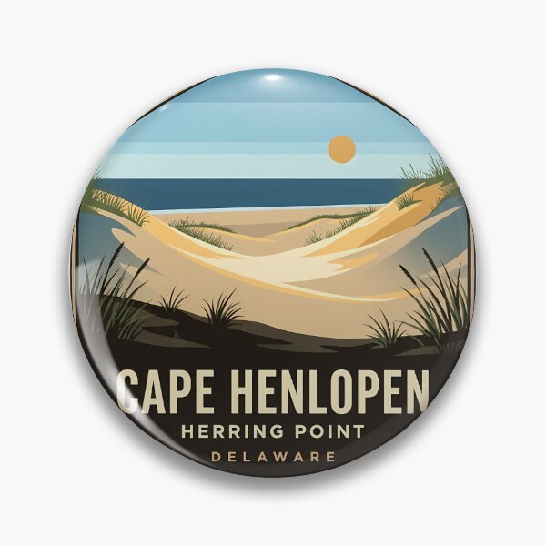Item preview, Cape Henlopen Herring Point Overlook Sticker designed and sold by DetourDgn.