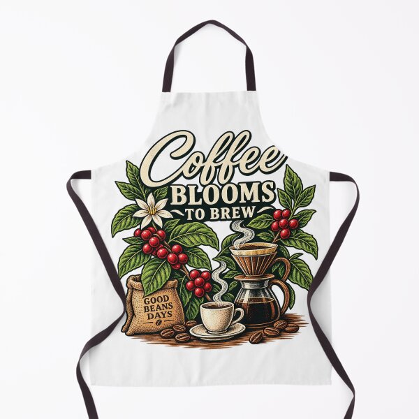 Item preview, Coffee Blooms to Brew Botanical Coffee T-Shirt designed and sold by Bold Habit Co..