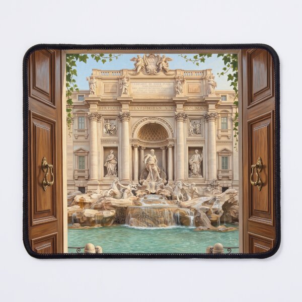 Item preview, Trevi Fountain Rome Window View Fine Art Print designed and sold by Ada’s Mystic Atelier .
