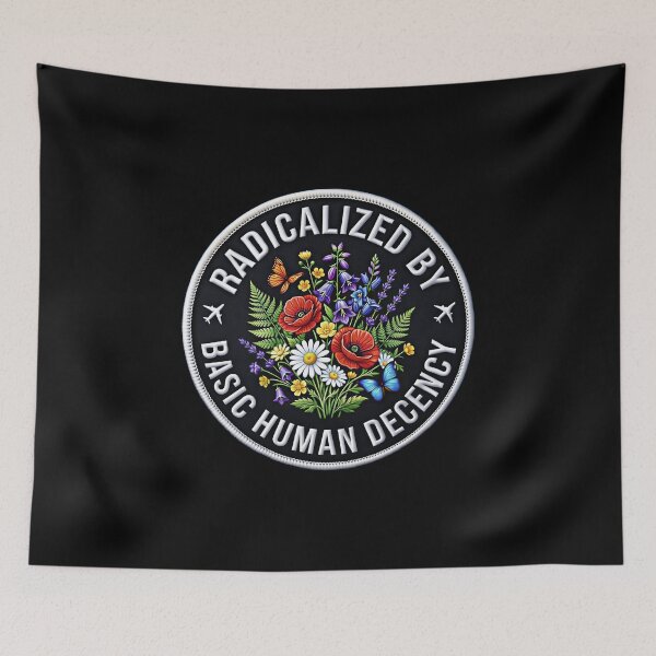 Item preview, Floral Radicalized by Basic Decency Feminist Activist designed and sold by fben-design.