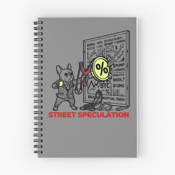 Item preview, Street Speculation Crypto Slingshot French Bulldog Red Text Lime Coin designed and sold by The Bold Line Studio.