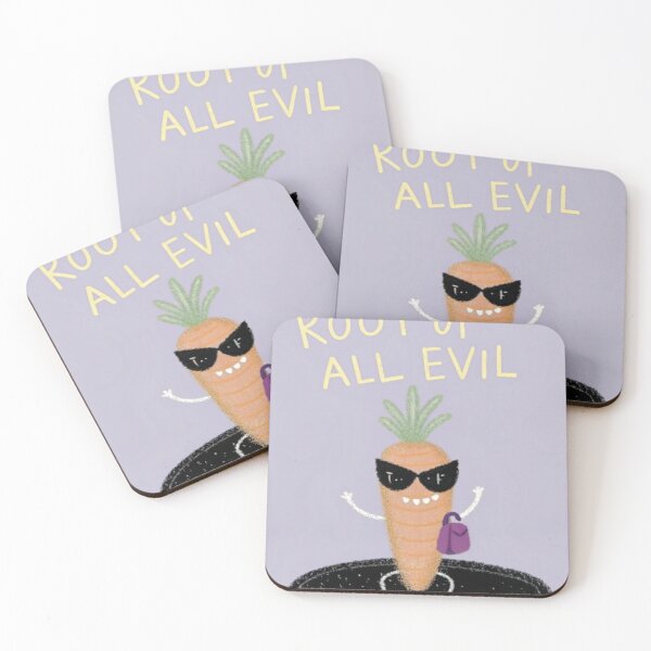 Item preview, Root Of All Evil Funny Carrot Pun designed and sold by smiadraspi.