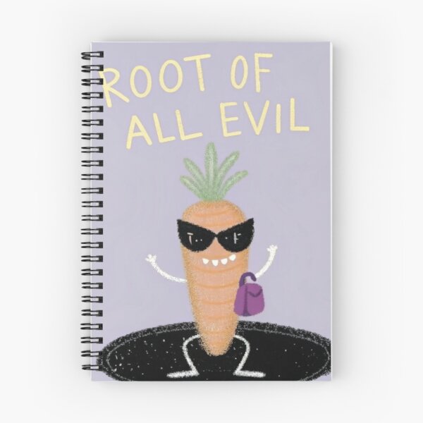 Item preview, Root Of All Evil Funny Carrot Pun designed and sold by smiadraspi.