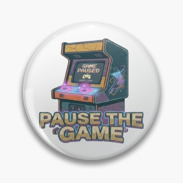 Item preview, Pausa el juego Retro Arcade designed and sold by FABIOLA1970.