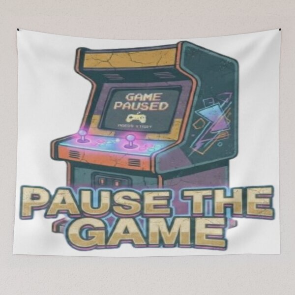 Item preview, Pause The Game Retro Arcade designed and sold by FABIOLA1970.