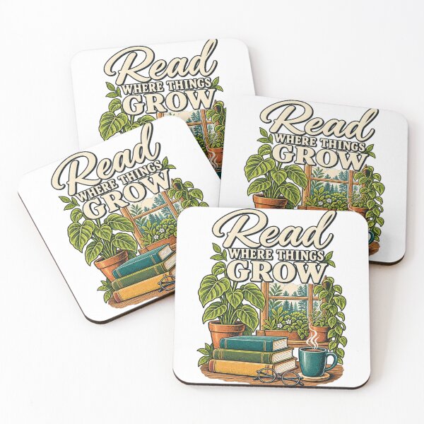 Item preview, Read Where Things Grow Botanical Book Lover T-Shirt designed and sold by Bold Habit Co..