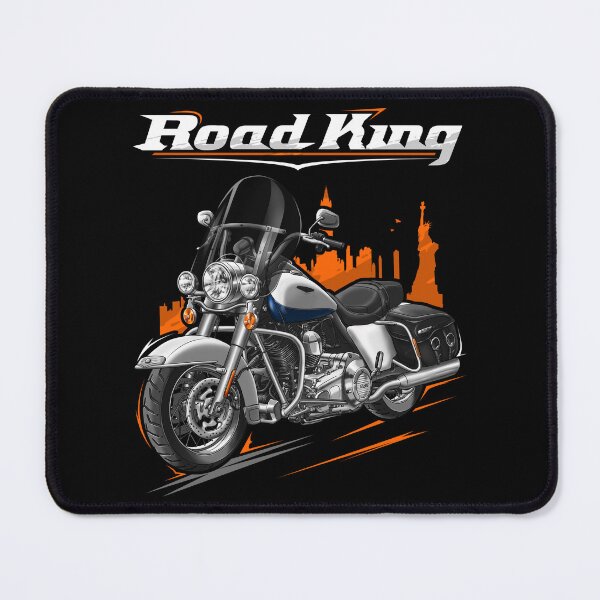 Item preview, Motorcycle Road King Classic FLHRC 2007 White Gold Pearl & Deep Cobalt Pearl for Motorcycle Riders designed and sold by MotoApparelHub.