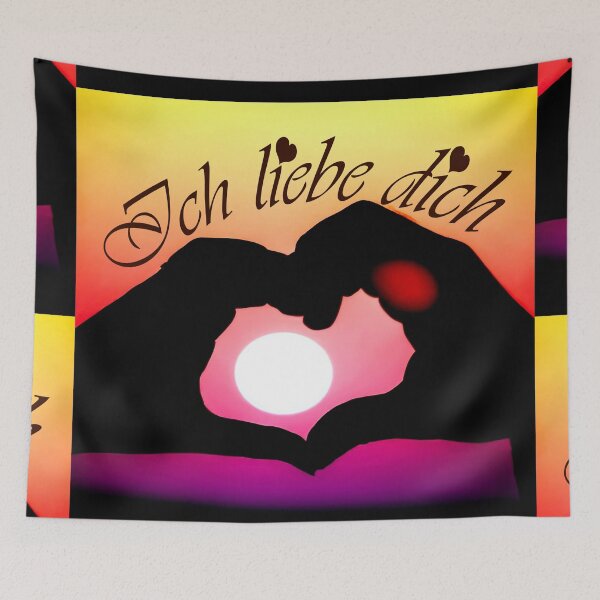 Item preview, Ich liebe dich ( I love you in German) - Pop art designed and sold by Yamy Morrell Art and Design.