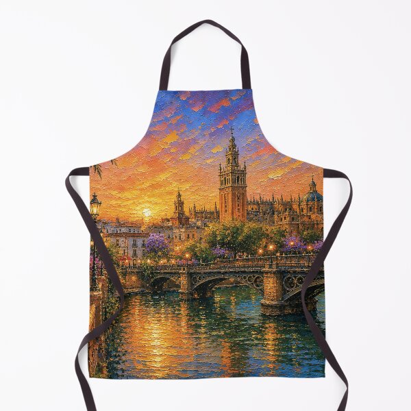 Item preview, A painting of Sevilla by night, Spain – A Beautiful city in Europe. designed and sold by GalleryKauffeld.