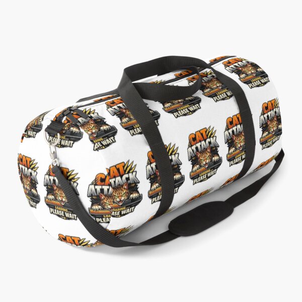Item preview, Cat Attack Loading Please Wait Funny Cat Graphic designed and sold by SoyLamderma.