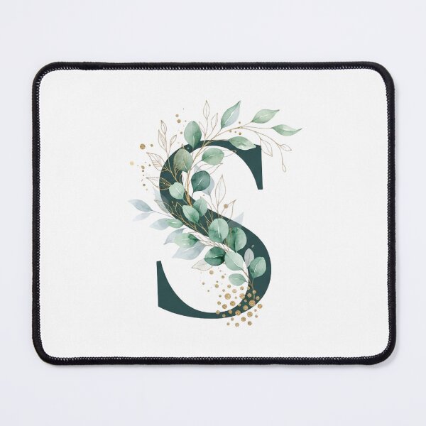 Item preview, Sage Green Botinical Letter S designed and sold by ITCHAWAWAA.