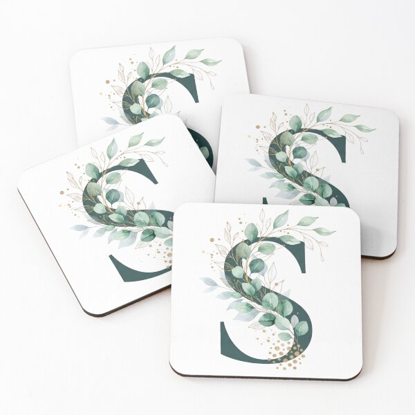 Item preview, Sage Green Botinical Letter S designed and sold by ITCHAWAWAA.