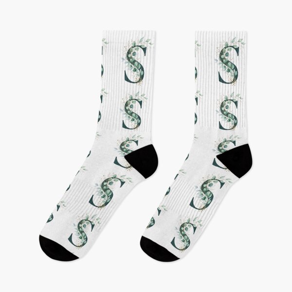 Item preview, Sage Green Botinical Letter S designed and sold by ITCHAWAWAA.