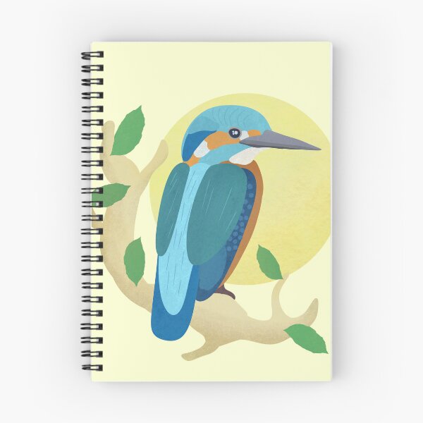 Item preview, KingFisher on a Branch Illustration designed and sold by FandomizedRose.