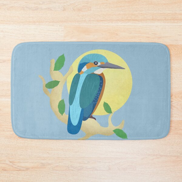 Item preview, KingFisher on a Branch Illustration designed and sold by FandomizedRose.