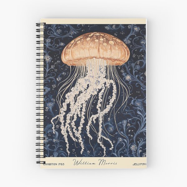 Item preview, Vintage William Morris Jellyfish Ocean Botanical designed and sold by ColemanOlmos.