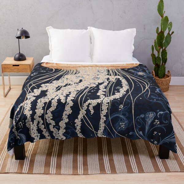 Item preview, Vintage William Morris Jellyfish Ocean Botanical designed and sold by ColemanOlmos.
