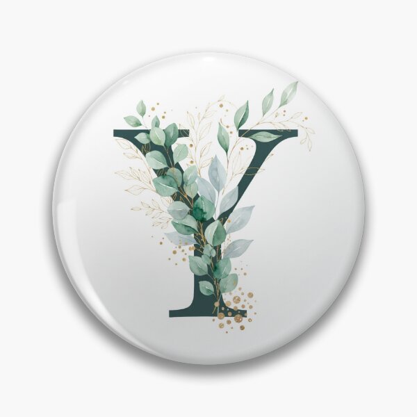 Item preview, Sage Green Botinical Letter Y designed and sold by ITCHAWAWAA.