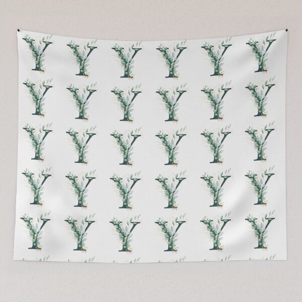 Item preview, Sage Green Botinical Letter Y designed and sold by ITCHAWAWAA.