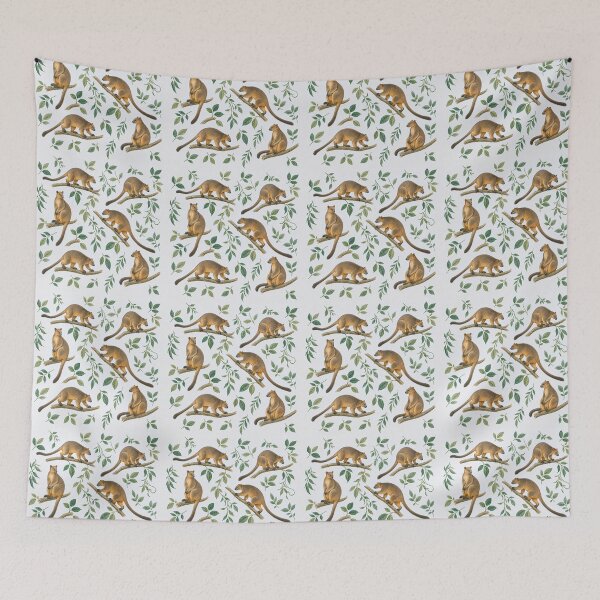 Item preview, Tree kangaroo pattern with leaves in the jungle designed and sold by JVFotoArt.