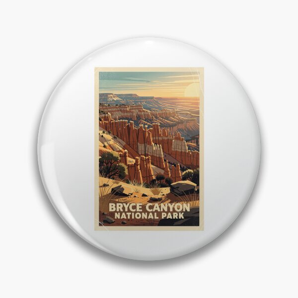 Item preview, Bryce Canyon National Park Vintage Travel Art designed and sold by Teelogic.
