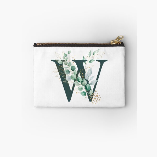 Item preview, Sage Green Botinical Letter W designed and sold by ITCHAWAWAA.