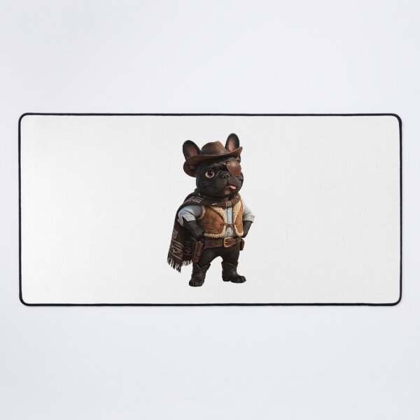 Item preview, French bulldog Black Spaghetti Western designed and sold by SmARTNiki.