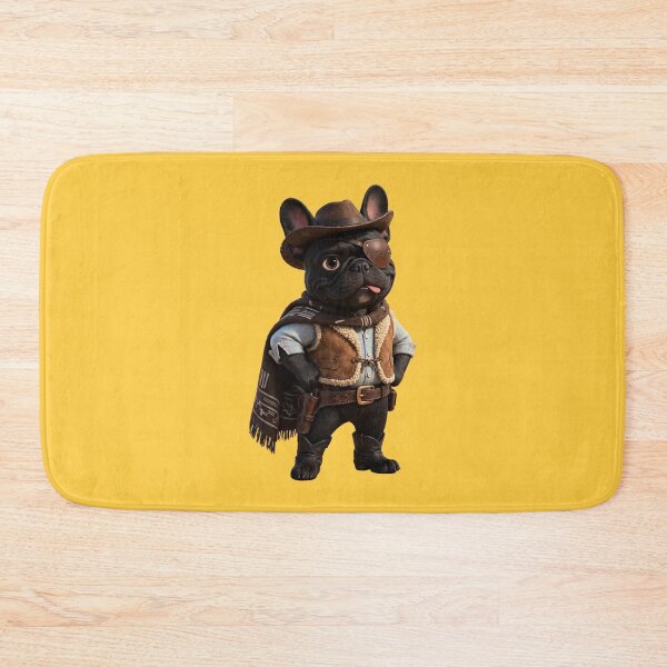 Item preview, French bulldog Black Spaghetti Western designed and sold by SmARTNiki.