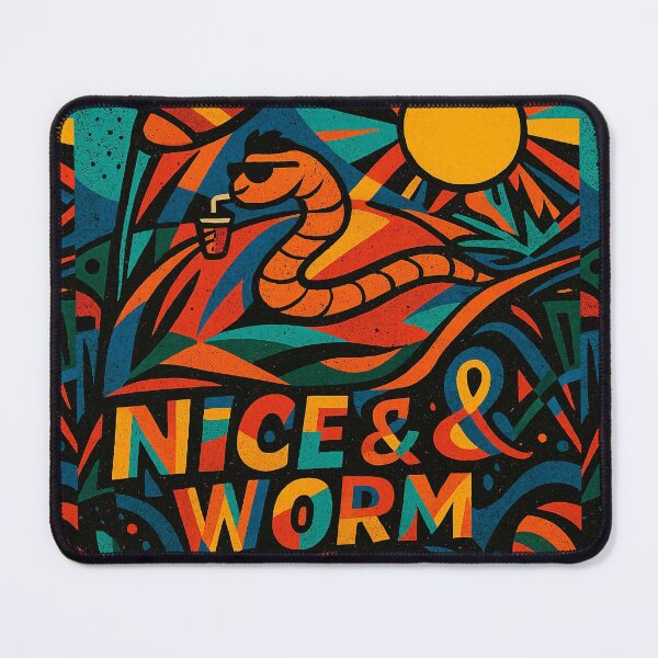 Item preview, Nice And Worm pattern illustration designed and sold by REDCLASH2002.