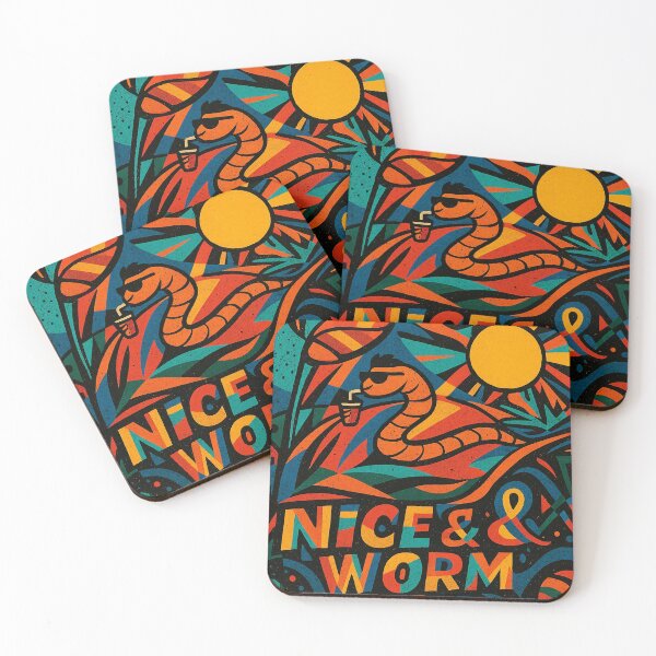 Item preview, Nice And Worm pattern illustration designed and sold by REDCLASH2002.