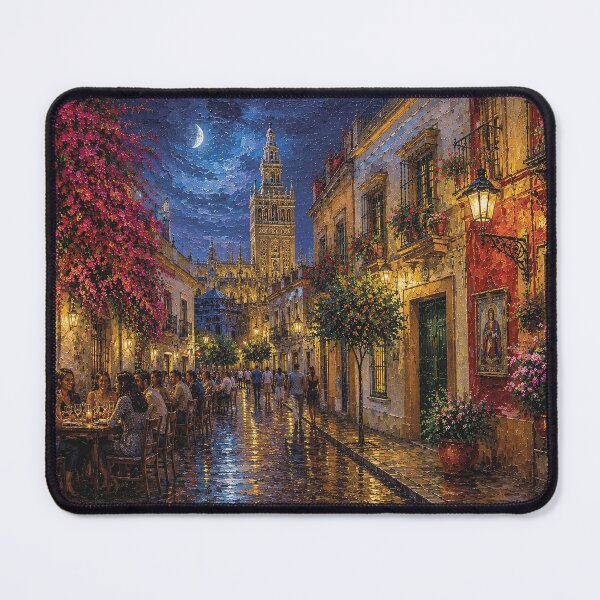 Item preview, Sevilla by night painting, Spain – A Beautiful city in Europe. designed and sold by GalleryKauffeld.