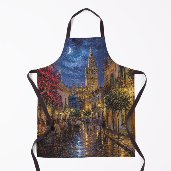 Item preview,  Sevilla by night painting, Spain – A Beautiful city in Europe. designed and sold by GalleryKauffeld.