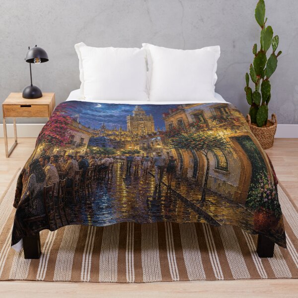 Item preview, Sevilla by night painting, Spain – A Beautiful city in Europe. designed and sold by GalleryKauffeld.