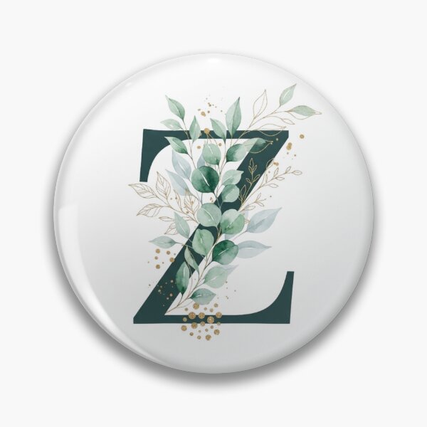 Item preview, Sage Green Botinical Letter Z designed and sold by ITCHAWAWAA.