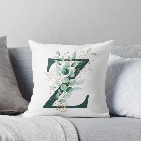 Item preview, Sage Green Botinical Letter Z designed and sold by ITCHAWAWAA.