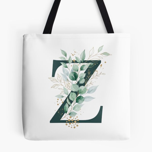 Item preview, Sage Green Botinical Letter Z designed and sold by ITCHAWAWAA.