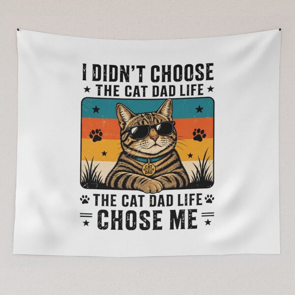 Item preview, Cat Dad Life Retro Sunset Cool Cat Sunglasses designed and sold by SoyLamderma.
