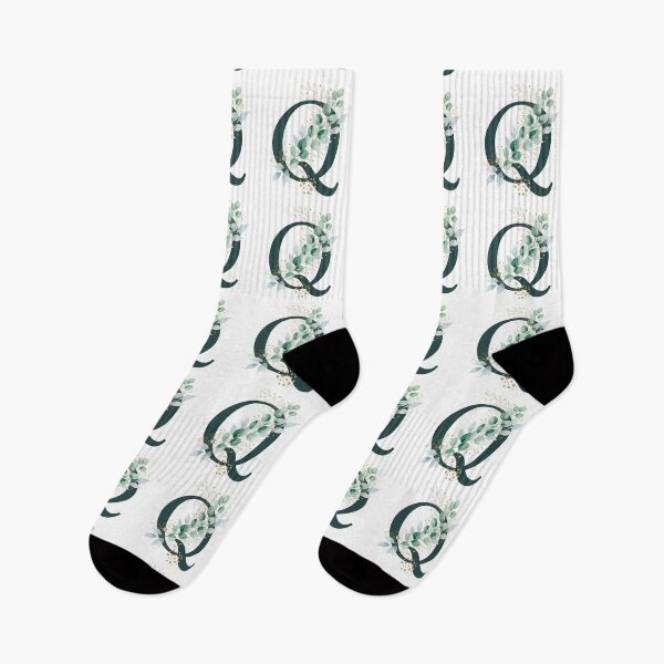 Item preview, Sage Green Botinical Letter Q designed and sold by ITCHAWAWAA.