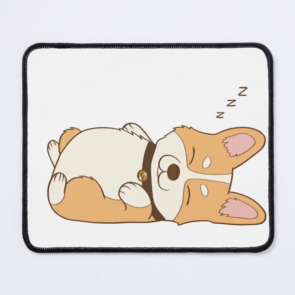 Item preview, Cute Sleeping Corgi Belly Up Nap Time Dog Art designed and sold by svitlaarty.
